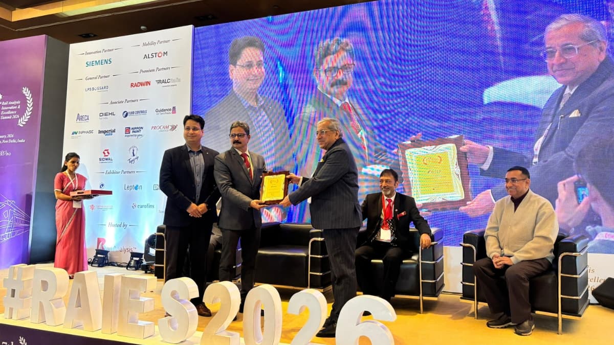 RITES Ltd bestowed with Excellence in Sustainable Engineering for Rail Sector for Udhampur-Srinagar-Baramulla Railway Link