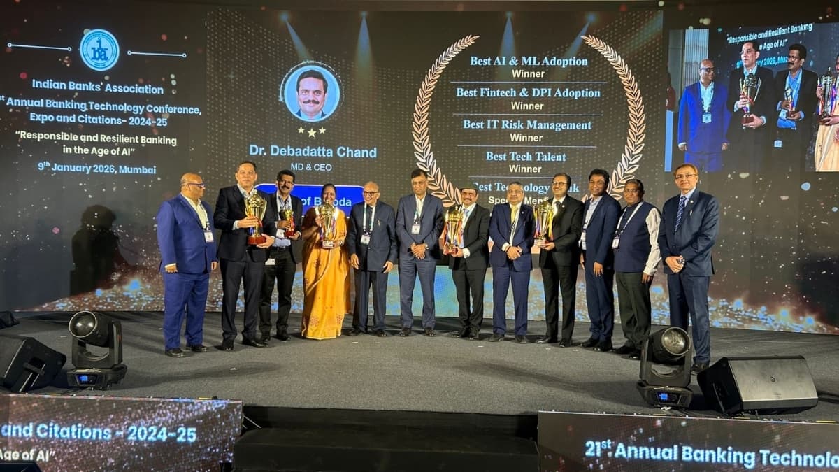 Bank of Baroda Wins Five Awards at IBA Banking Technology Awards 2025