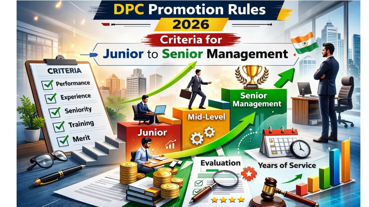 DPC Promotion Rules 2026: Criteria for Junior to Senior Management