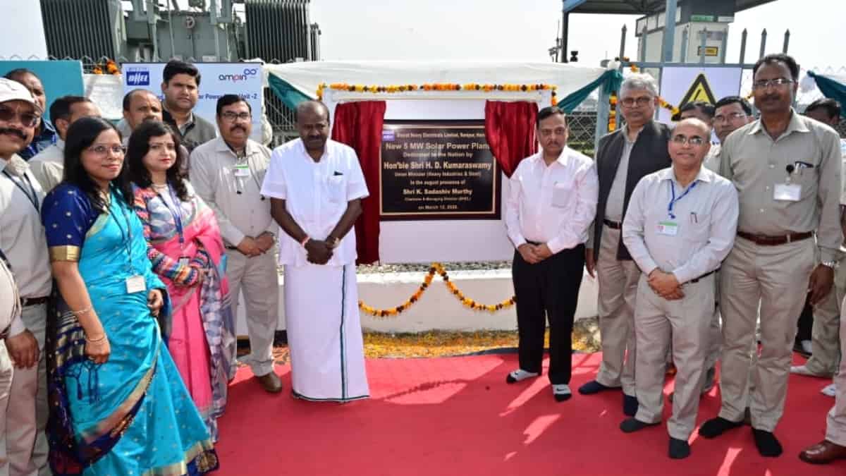 H. D. Kumaraswamy Dedicates 5 MW Solar Power Plant at BHEL Haridwar, Flags Off Key Projects