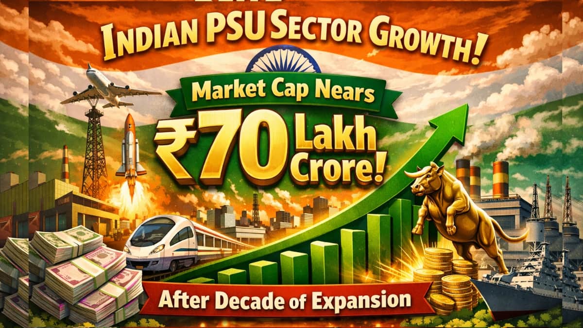 Indian PSU Sector Growth: Market Cap Nears ₹70 Lakh Crore After Decade of Expansion