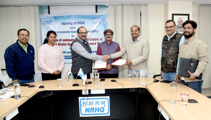 NTPC NRHQ signs MoA with Lucknow Zoo for Environmental Sustainability