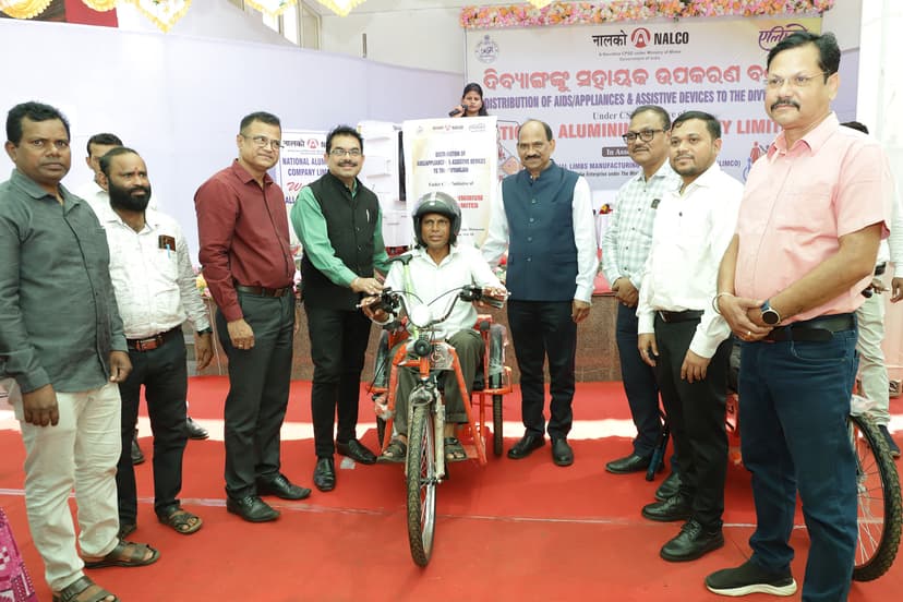 NALCO Organises Assistive Device Distribution Camp for Divyangjan at Bhubaneswar