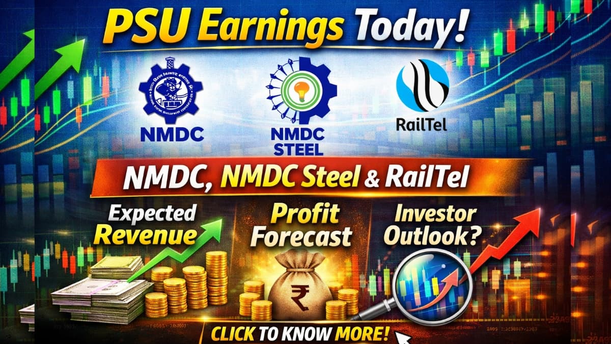 PSU Earnings Today: NMDC, NMDC Steel & RailTel – Expected Revenue, Profit and Investor Outlook