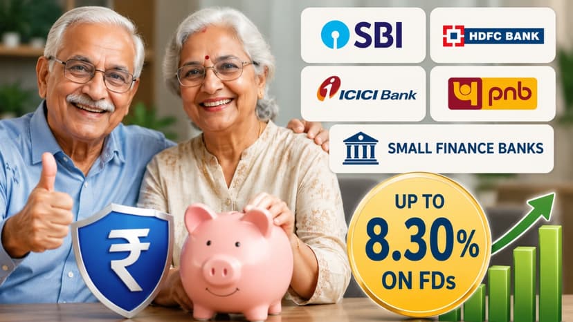 SBI, HDFC, ICICI, PNB or Small Finance Banks? Senior Citizens Can Earn Up to 8.30% on FDs in June 2026