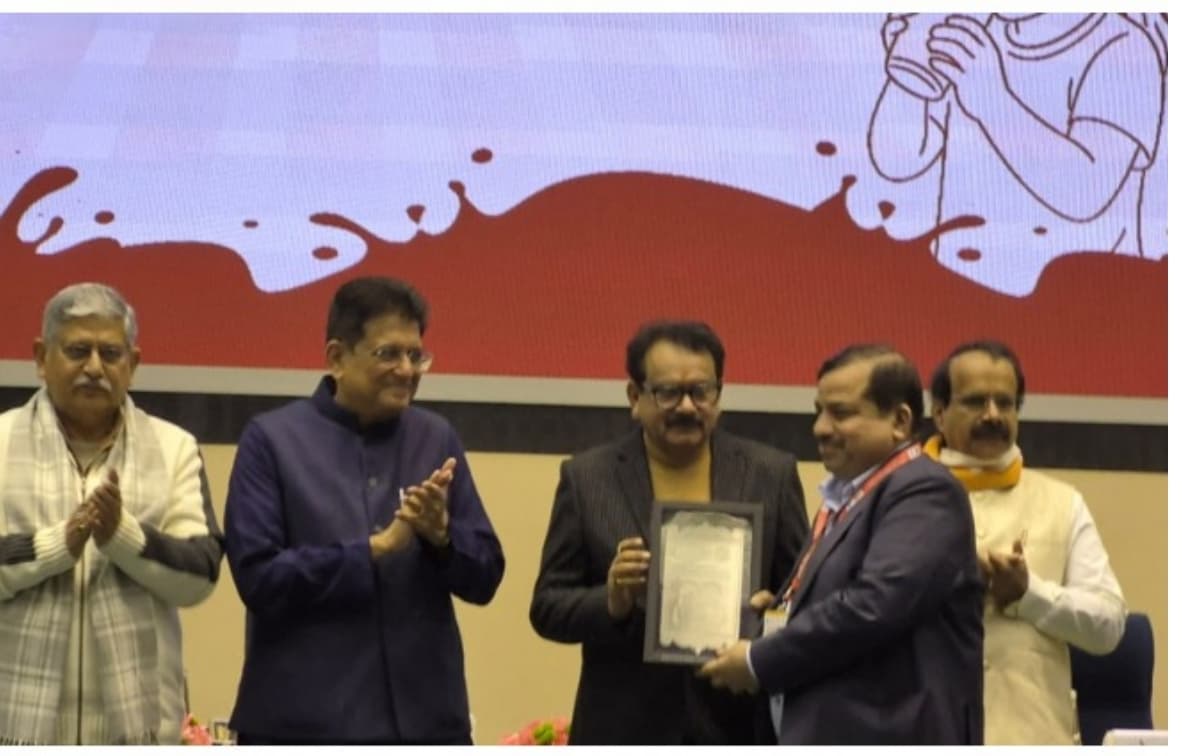 NBCC CMD K.P. Mahadevaswamy Honoured at Vigyan Bhawan for Leading Anti-Malnutrition Drive