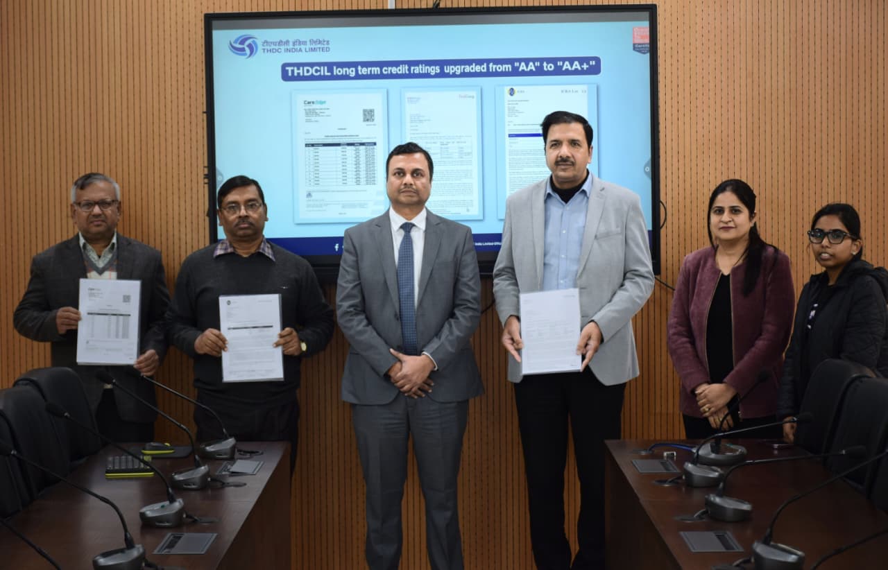 THDC India Limited Secures Credit Rating Upgrade to “AA+”