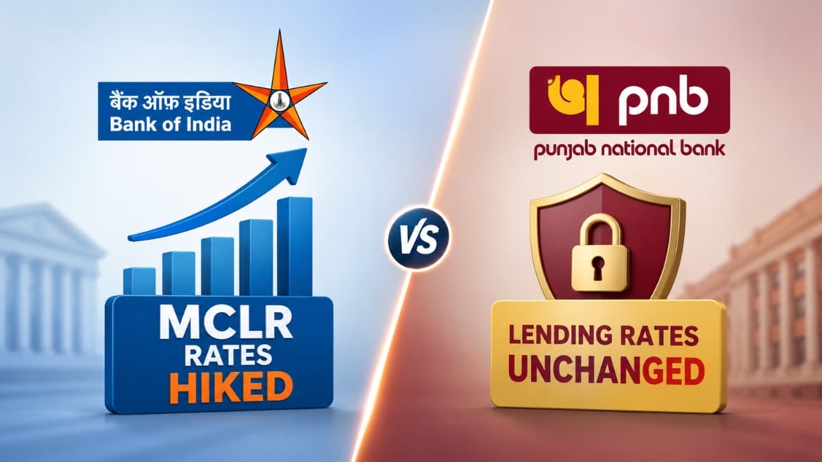 Bank of India Hikes Select MCLR Rates; PNB Retains Lending Rates Unchanged from June 1