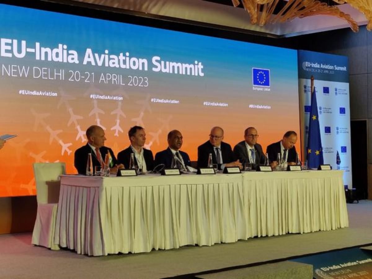 AAI Chairman Highlights Modern Facilities and Expansion Plans at EU-India Aviation Summit 2023