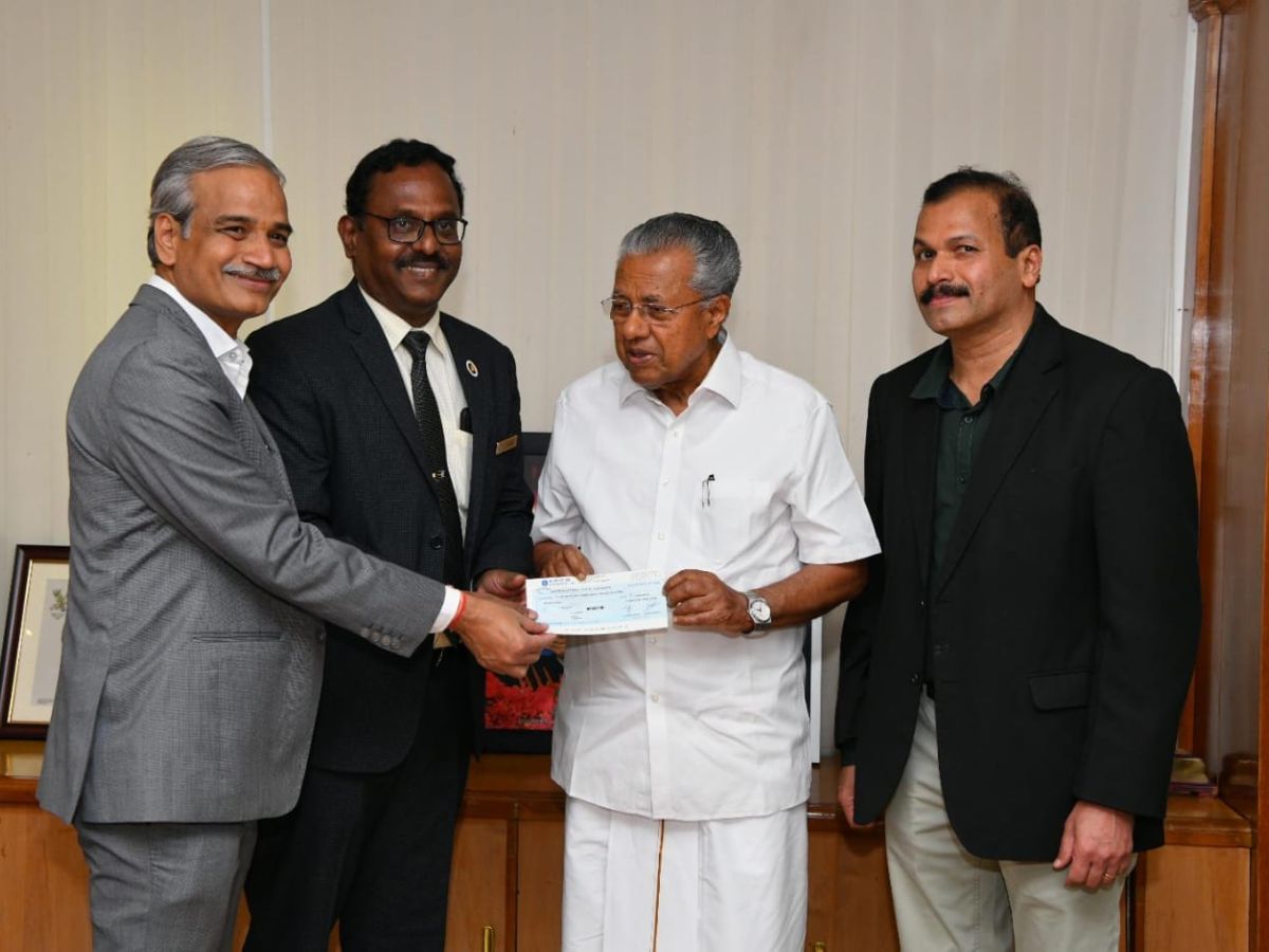 BEL contributes Rs. 1.89 Cr to Kerala Flood Relief