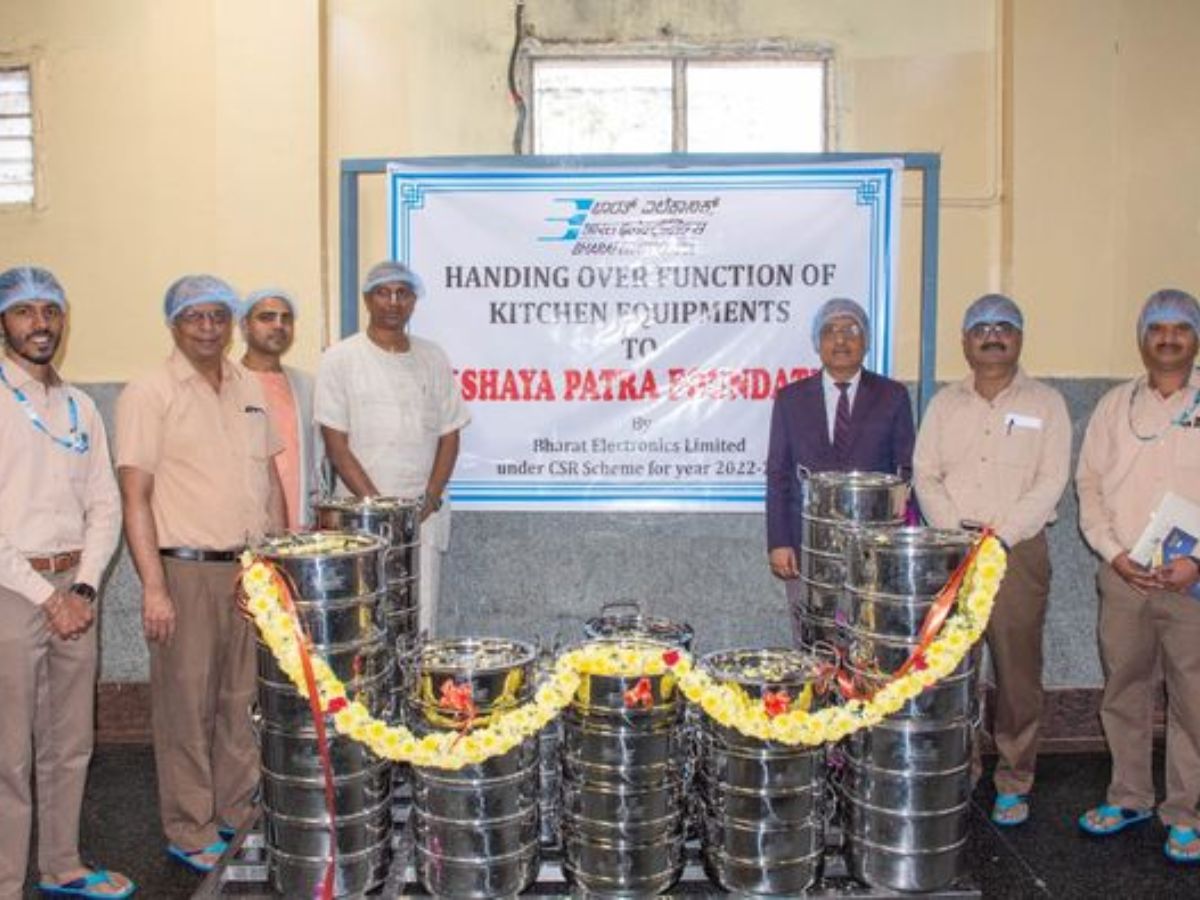 CSR Initiative: BEL hands over 825 vessels for food distribution to Akshaya Patra Foundation