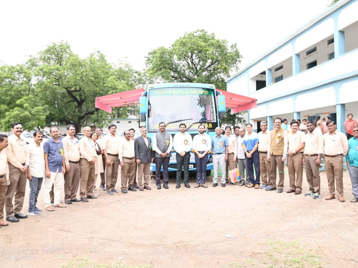 BEL hands over Mobile Science Lab to Kumuram Bhim Asifabad Dist, Telangana