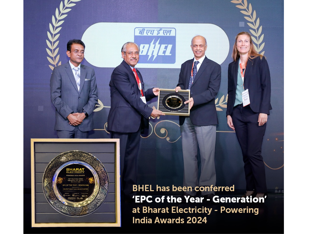 BHEL bagged 'EPC of the Year – Generation' award