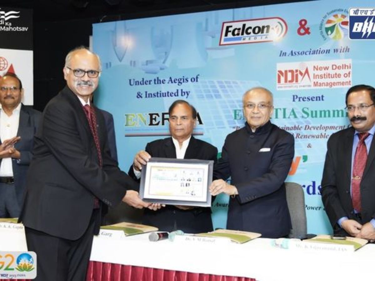 BHEL conferred with ‘BEST Power Sector & RE Tech Company (Manufacturing) Award