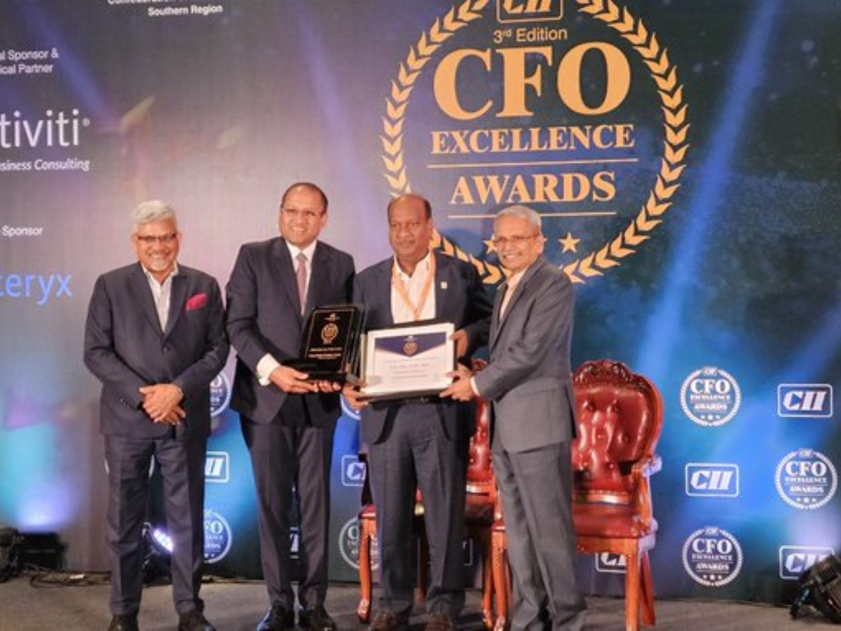 BPCL Director V.R.K Gupta felicitated as 'PSU CFO' by CII