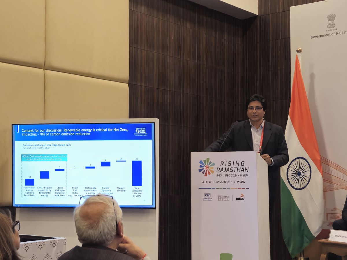 CMD, IREDA Highlights Rajasthan’s Renewable Energy Potential at Rising Rajasthan Summit