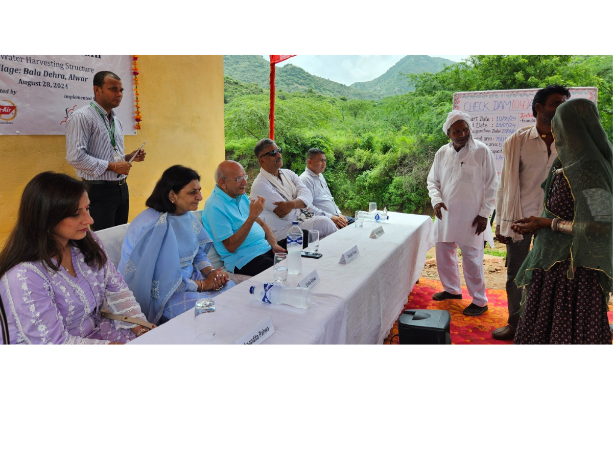 Bry-Air inaugurates check dam at Alwar as part of its CSR activity