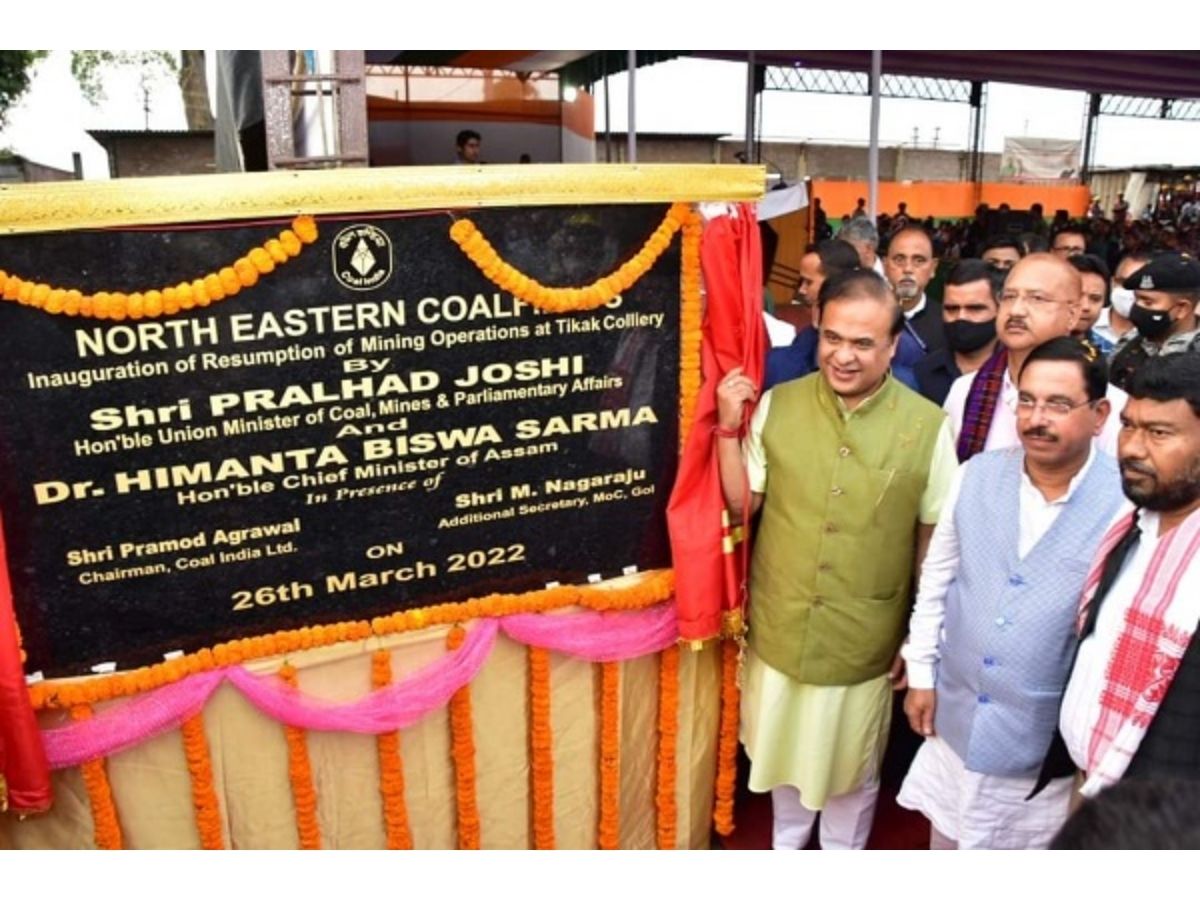 Coal Minister inaugurates Resumption of Mining in North Eastern Coalfields