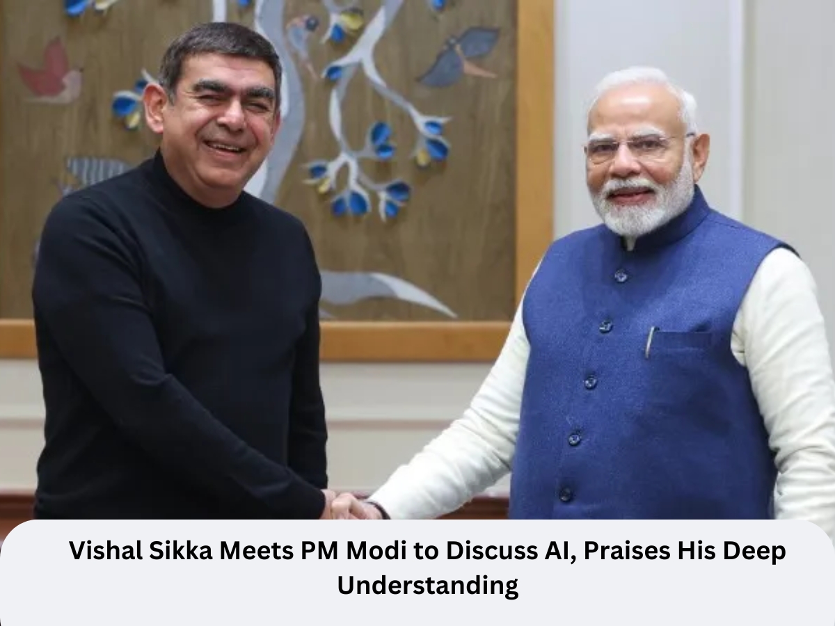 Vishal Sikka Meets PM Modi to Discuss AI, Praises His Deep Understanding