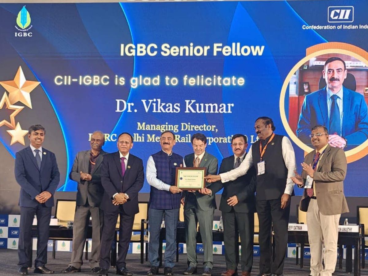 DMRC MD Vikas Kumar bestowed with IGBC senior fellow title