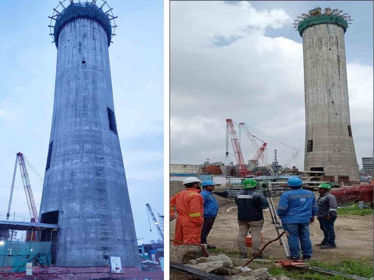 EIL and IndianOil completes RCC Chimney at SGU of P-25 Project in Panipat