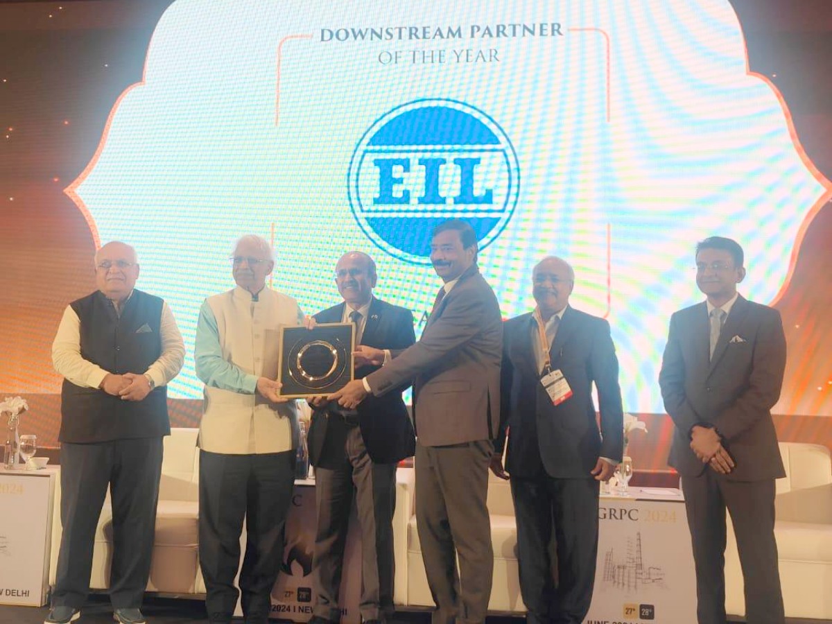 EIL conferred with ‘Downstream Partner of the Year’ Award