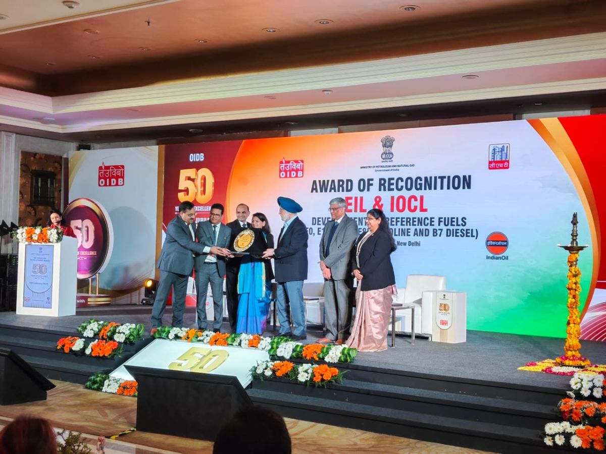 Engineers India and Indian Oil conferred with the prestigious OIDB Award