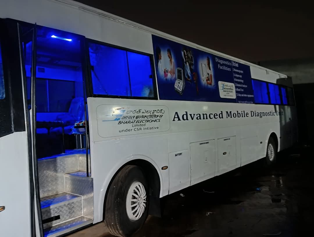 BEL dedicates Advanced Mobile Diagnostic Unit to rural public of Krishna District, Andhra Pradesh