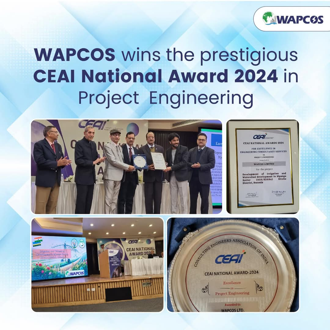 WAPCOS wins prestigious CEAI National Award 2024 in Project Engineering