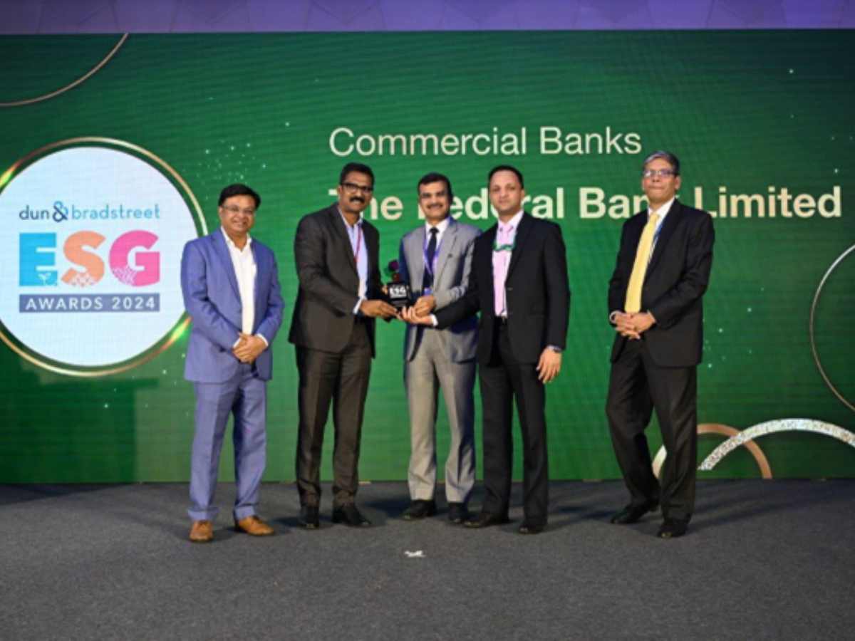 Federal Bank recognized as ESG Champion of India 2024