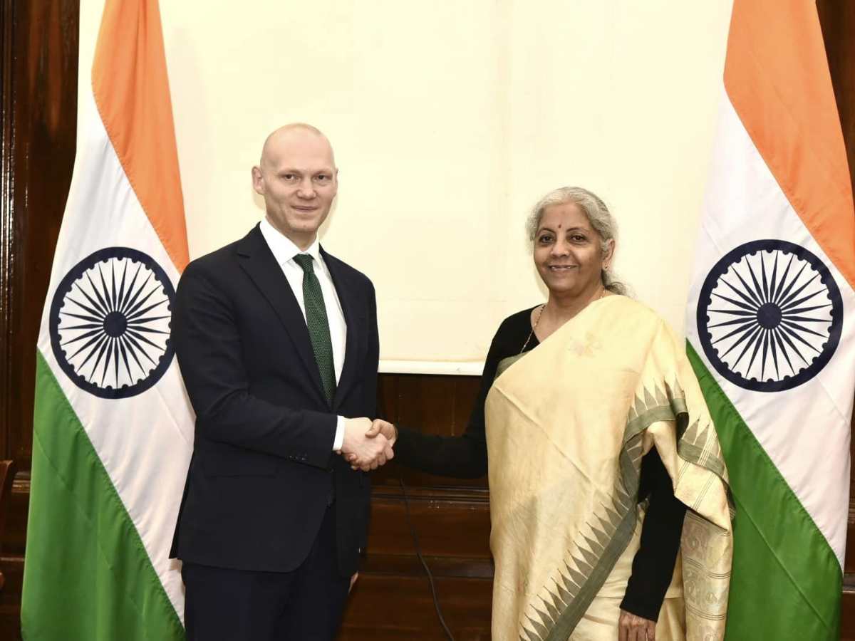 FinMin Sitharaman discusses mutual interests with Sweden Financial Markets Minister