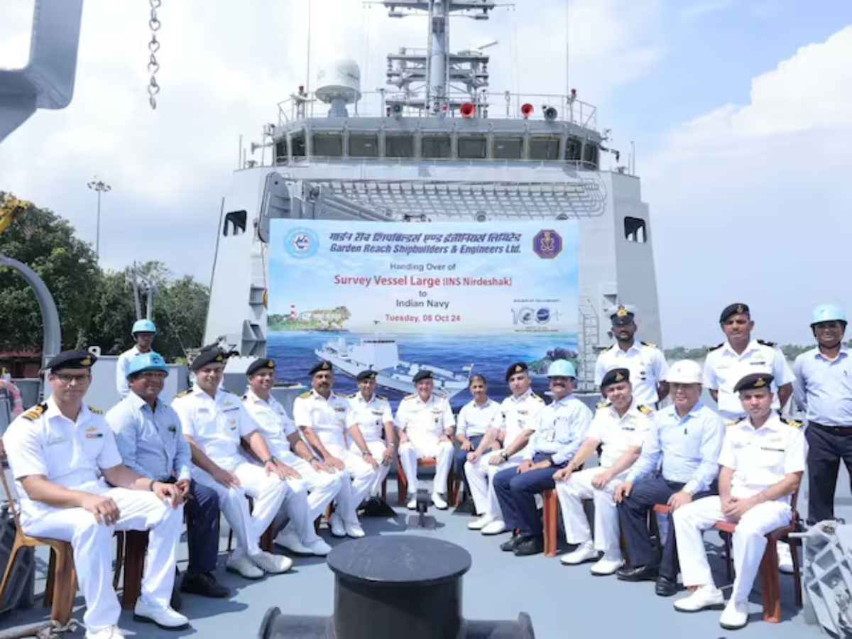 GRSE Delivers INS Nirdeshak, Second Survey Vessel to Indian Navy