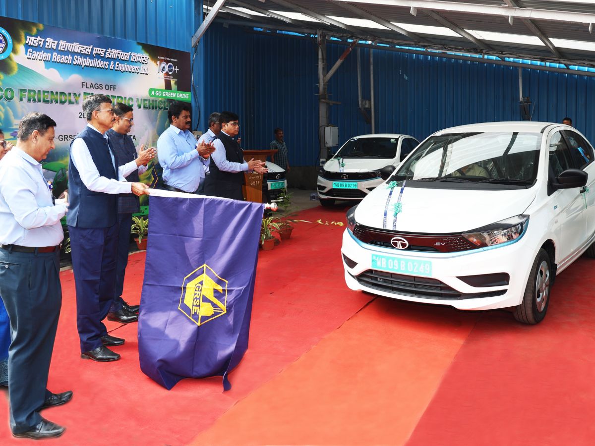 Defence PSU, GRSE inducted five additional electric vehicles