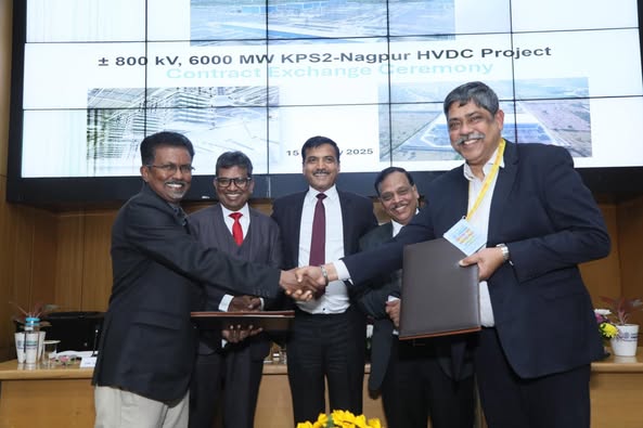 Bharat Heavy Electrical exchanges contract agreement with Power Grid for HVDC Project