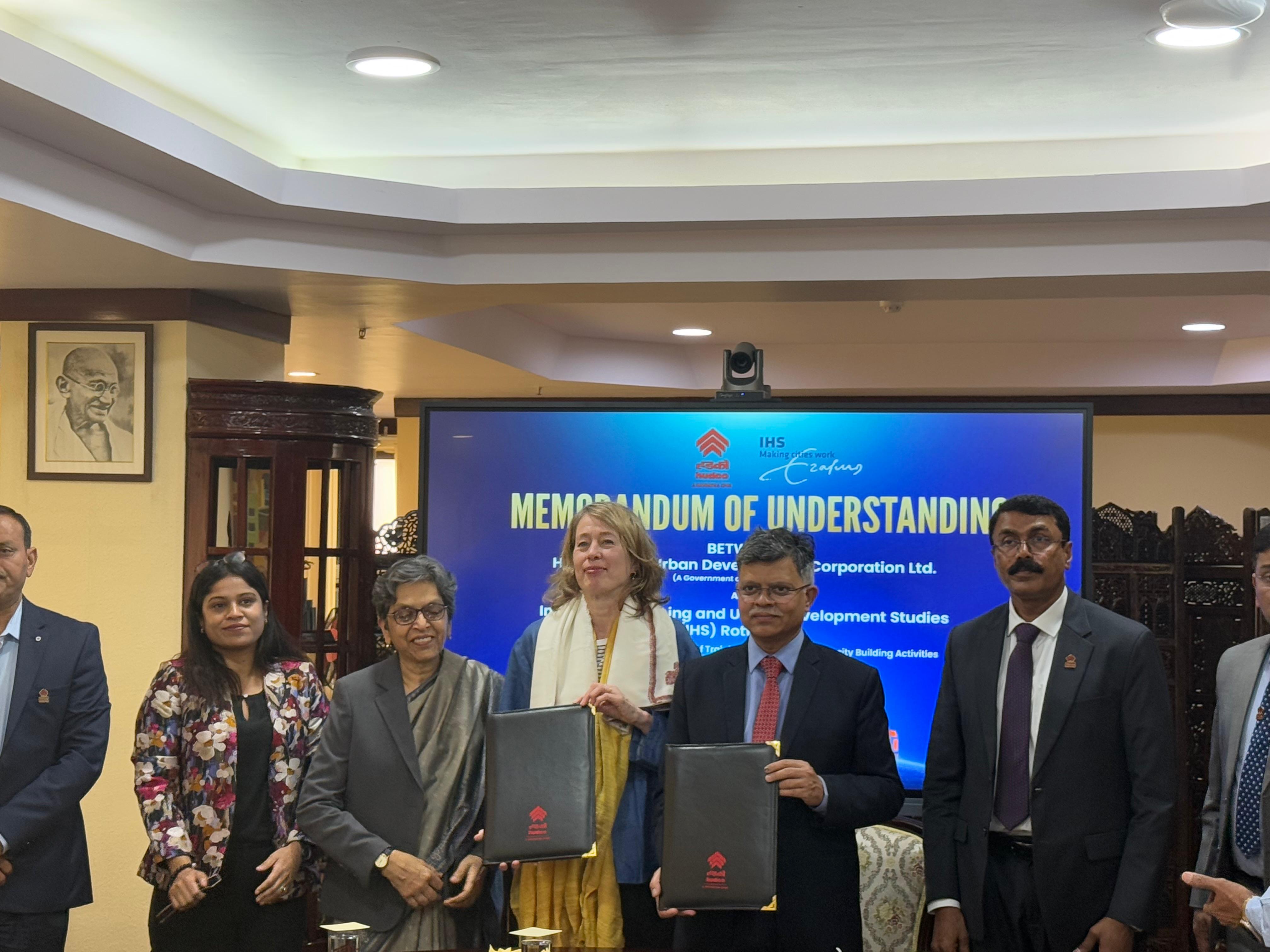 HUDCO signs MoU with IHS, Rotterdam for sustainable urban development