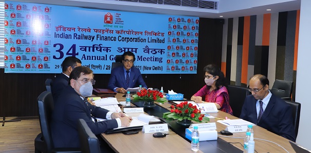 IRFC holds its 34th Annual General Meeting: reports net profit of Rs. 4,416.13 crore in FY21