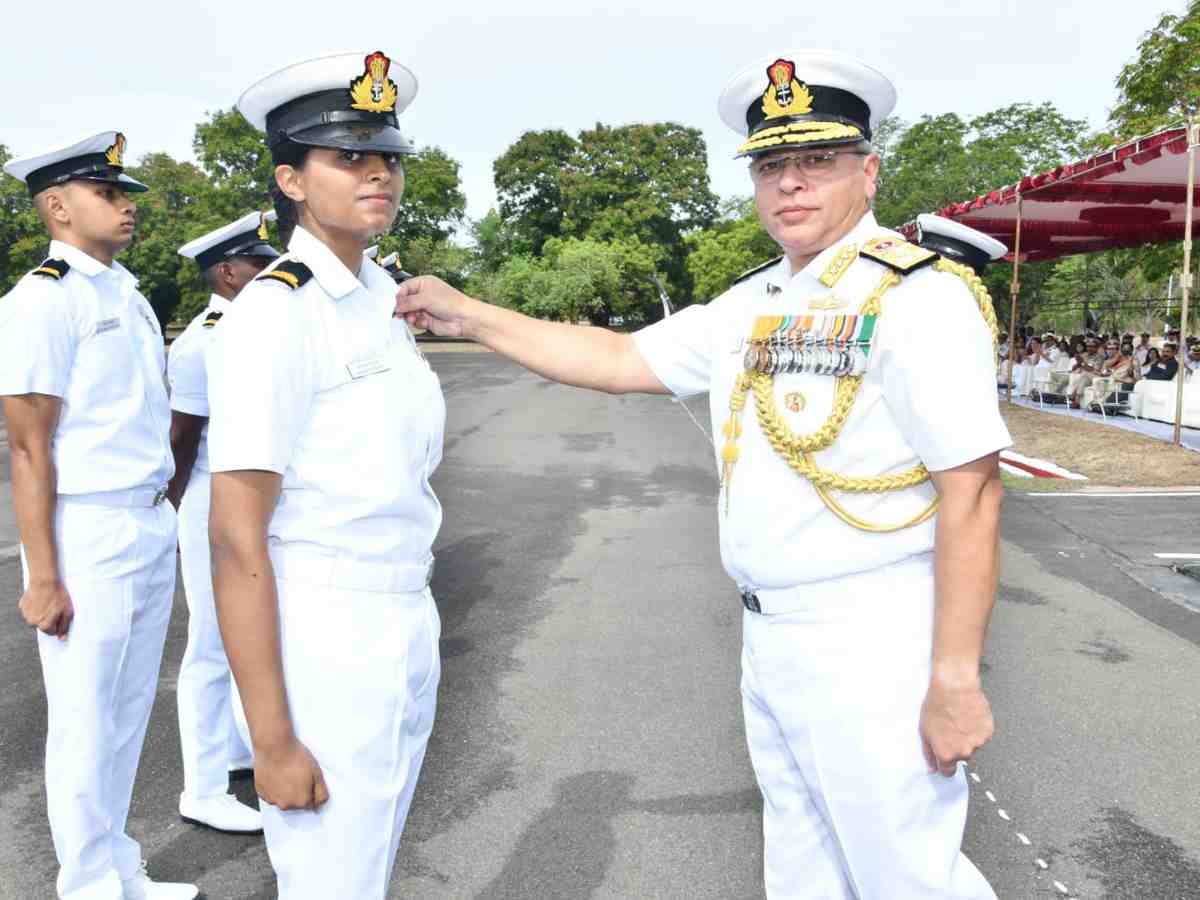 Indian Navy's first female helicopter pilot, Sub-Lieutenant Anamika B. Rajeev