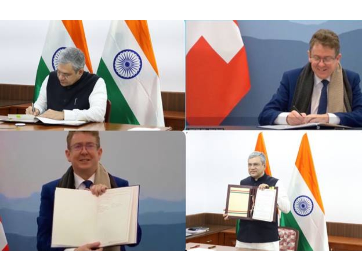 Indian Railways Signs MoU with Switzerland’s DETEC to enhance its Technological Collaboration