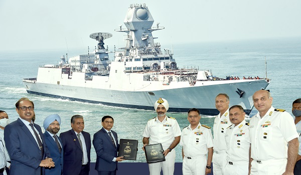 MDL delivers first Project 15B Destroyer to the Indian Navy