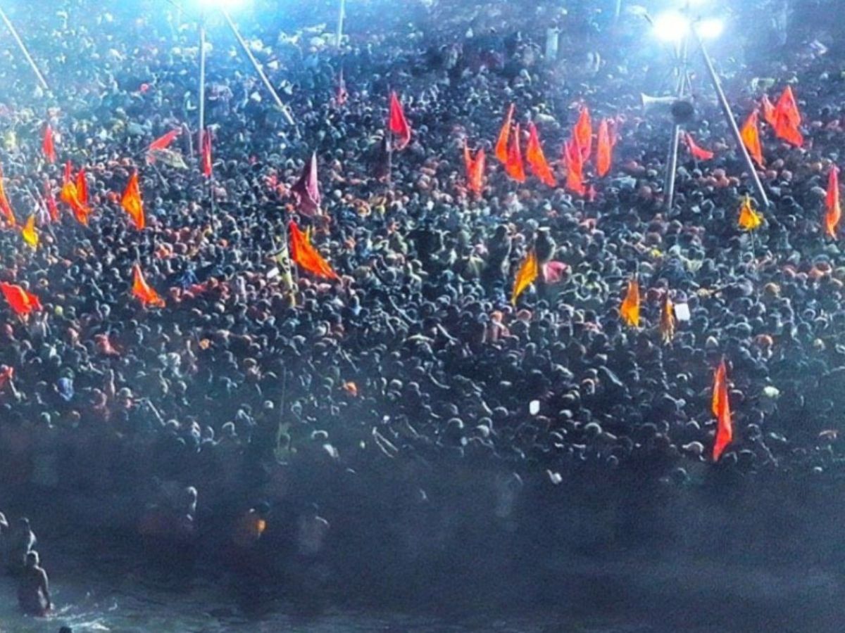 Tradition Meets Tech: Human Mobile Devices Enhances Maha Kumbh through Government Collaboration