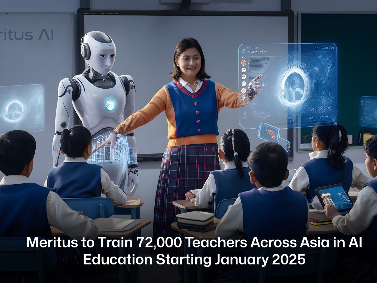 Revolutionizing AI Education: Meritus to train 72,000 Teachers across Asia