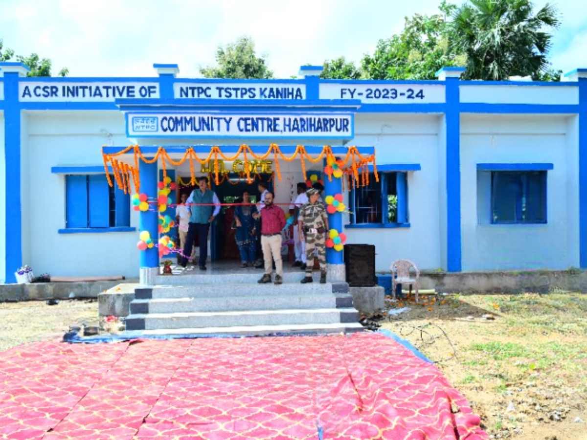 NTPC Kaniha Dedicates Community Hall at Hariharpur under CSR Initiative