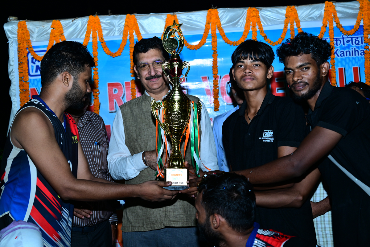 NTPC Kaniha hosts successful Rural Volleyball Tournament