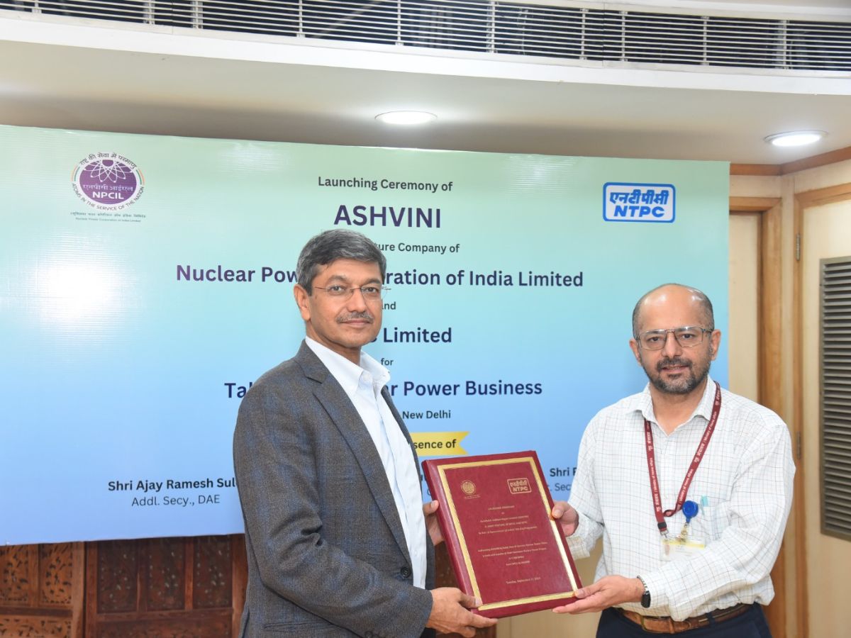 NTPC-NPCIL Joint Venture 'ASHVINI' gets Govt approval