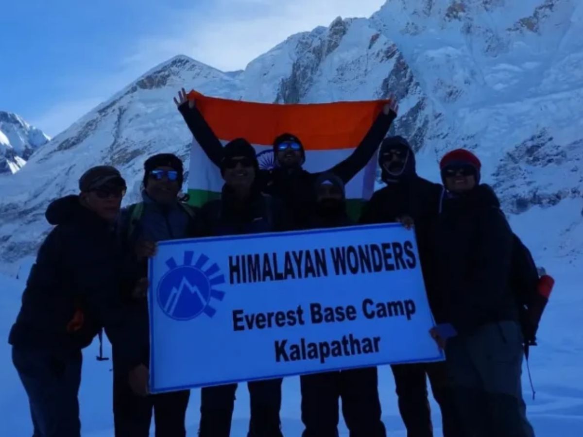 NTPC Unchahar Head of Project Conquers Everest Base Camp