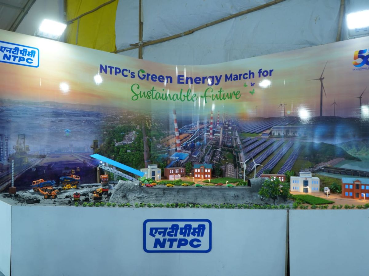 NTPC Vindhyachal and Khargone jointly created impressive mega pavilion