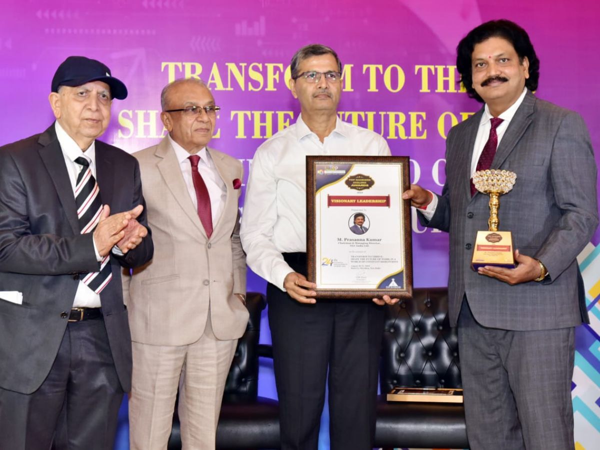 NLCIL CMD Honoured with Top Rankers Excellence Award For Visionary Leadership