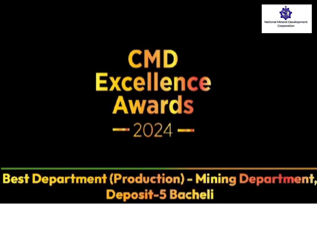 Mining Department at Deposit-5, Bacheli Wins Best Production Award for Record-Breaking Achievements