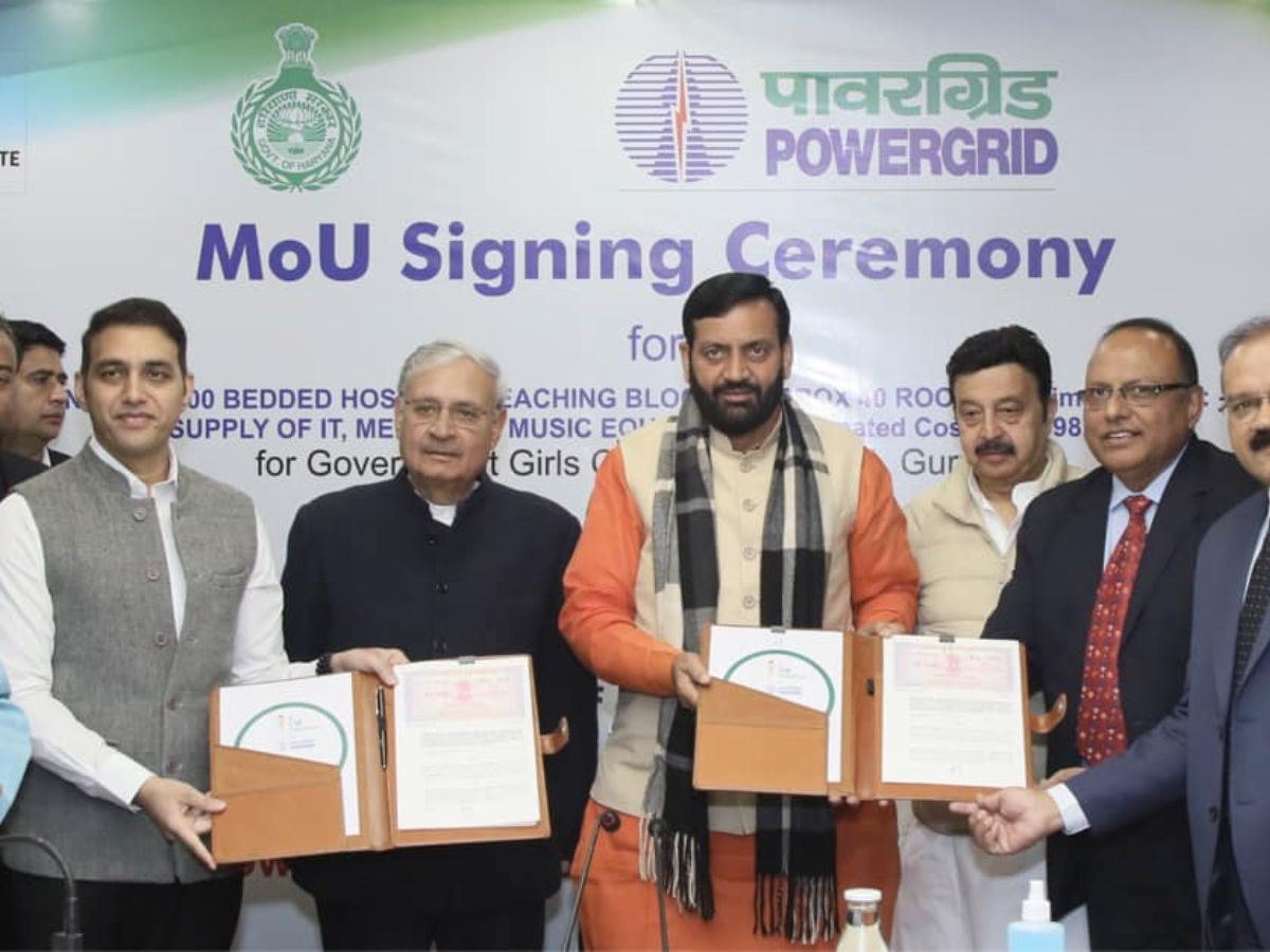 Powergrid Signs Two MoUs with Haryana State CSR Trust