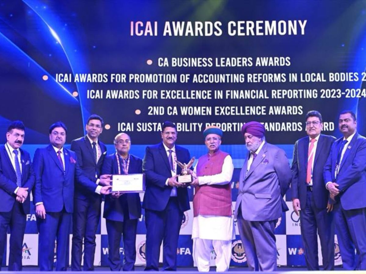 RITES wins Gold ICAI Award for excellence in Financial Reporting